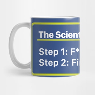 The Scientific Method. Mess up. Find out. Mug